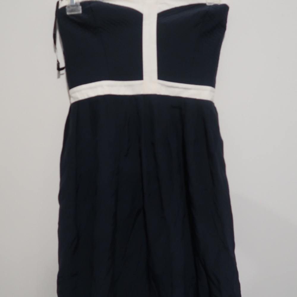 Parker Navy Strapless Dress - Size S. (NWT)